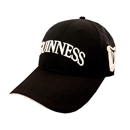 Guinness Unisex G6234 Baseballkappe, schwarz, weiß, Einheitsgröße von Guinness