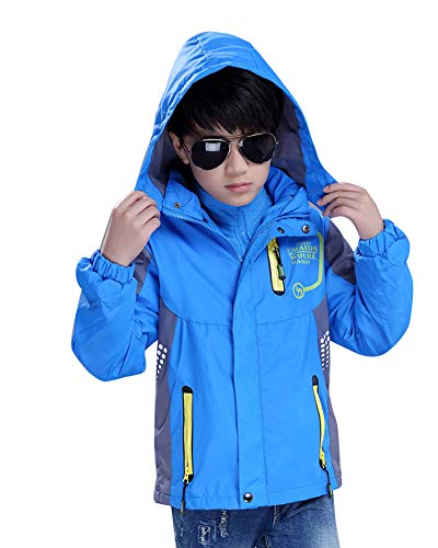 Guiran 3 in 1 Kinder Winterjacke mit Warme Fleecejacke, Regenjacke, Jungen, Mädchen, Funktionsjacke, Doppeljacke, Übergangsjacke von Guiran