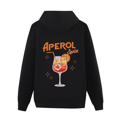 Guiran Aperol Spritz Hoodie, Lustige Party Mode für Frauen Cocktail Outfit Damen von Guiran