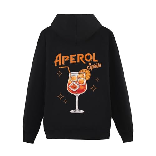 Guiran Aperol Spritz Hoodie Party Hoodie Damen – Lustiges Aperol Spritz Outfit für Frauen, Perfekt für Cocktail Abende von Guiran