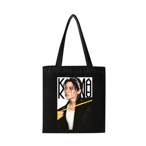 Guiran Stray Canvas Tote Bag – SKZ-Inspirierte Schultertasche für STAY Fans – Wiederverwendbare Einkaufstasche im minimalistischen Style von Guiran