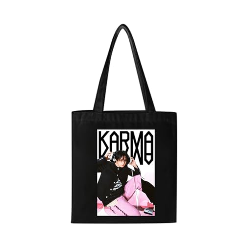 Guiran Stray Canvas Tote Bag – SKZ-Inspirierte Schultertasche für STAY Fans – Wiederverwendbare Einkaufstasche im minimalistischen Style von Guiran