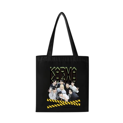 Guiran Stray Canvas Tote Bag – SKZ-Inspirierte Schultertasche für STAY Fans – Wiederverwendbare Einkaufstasche im minimalistischen Style von Guiran