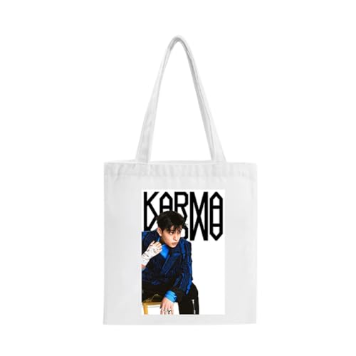 Guiran Stray Canvas Tote Bag – SKZ-Inspirierte Schultertasche für STAY Fans – Wiederverwendbare Einkaufstasche im minimalistischen Style von Guiran