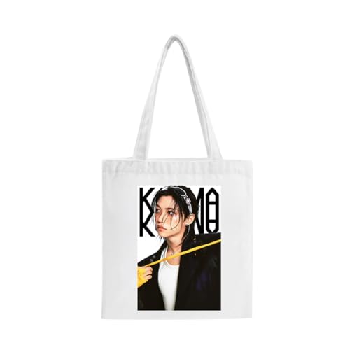 Guiran Stray Canvas Tote Bag – SKZ-Inspirierte Schultertasche für STAY Fans – Wiederverwendbare Einkaufstasche im minimalistischen Style von Guiran