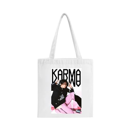 Guiran Stray Canvas Tote Bag – SKZ-Inspirierte Schultertasche für STAY Fans – Wiederverwendbare Einkaufstasche im minimalistischen Style von Guiran