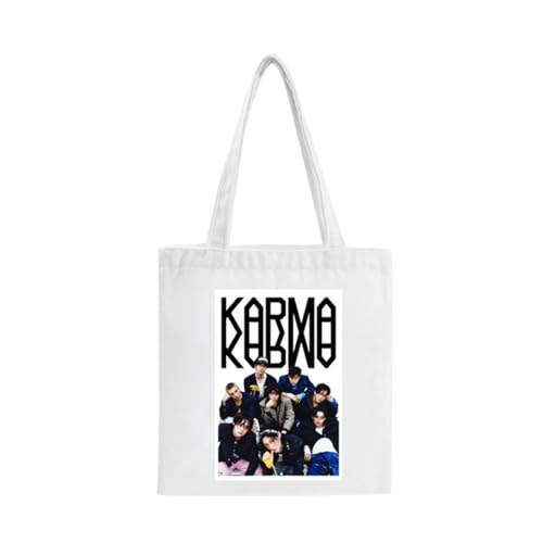 Guiran Stray Canvas Tote Bag – SKZ-Inspirierte Schultertasche für STAY Fans – Wiederverwendbare Einkaufstasche im minimalistischen Style von Guiran
