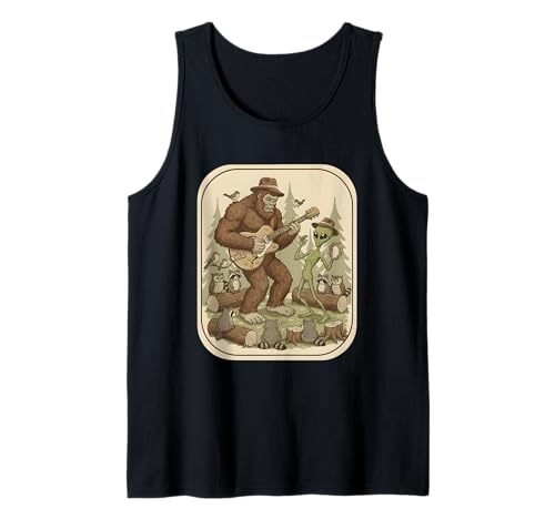 Bigfoot Sasquatch Jam Session Band für Männer und Jungen Tank Top von Guitar Bigfoot Designs For Men and Boys