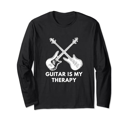 Gitarre ist meine Therapie Design Musiker Gitarristen Männer Frauen Langarmshirt Gitarre ist meine Therapie Design Musiker Gitarristen Männer Frauen Langarmshirt von Guitar Musician Guitarist Gifts And Apparel