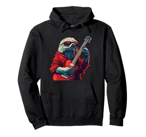 Sonnenbrille Faultier mit Rockgitarre Outfit für Erwachsene und Kinder Pullover Hoodie Sonnenbrille Faultier mit Rockgitarre Outfit für Erwachsene und Kinder Pullover Hoodie von Guitar Sloth