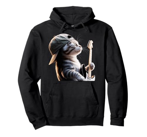 Lustige Katze spielt Gitarre elektrische Akustik für Männer Frauen Pullover Hoodie Lustige Katze spielt Gitarre elektrische Akustik für Männer Frauen Pullover Hoodie von Guitar musician electric cat guitars player love