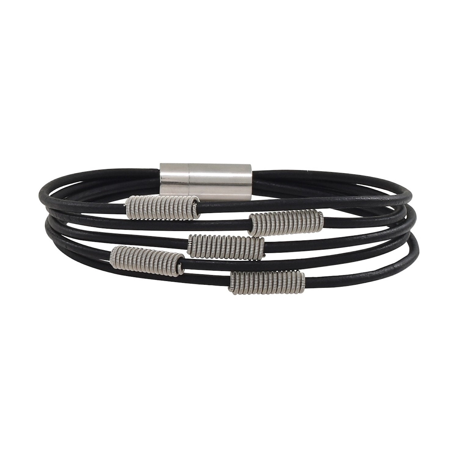 Arpeggio Armband Aus Leder Und Gitarrensaiten Arpeggio Armband Aus Leder Und Gitarrensaiten von GuitarStringJewelry