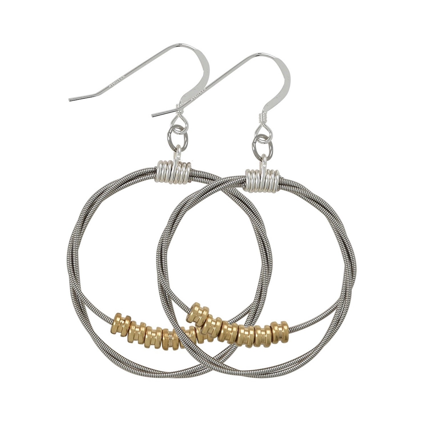 Song-Kreis Ball End Gitarre String Ohrringe Song-Kreis Ball End Gitarre String Ohrringe von GuitarStringJewelry