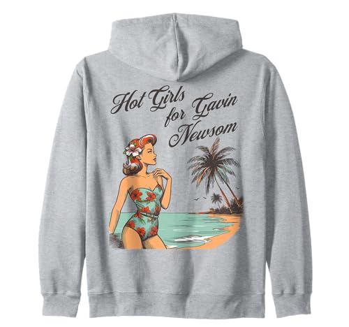 Heiße Mädchen für Gavin Newsom 2028 für Präsident Progressive Kapuzenjacke Heiße Mädchen für Gavin Newsom 2028 für Präsident Progressive Kapuzenjacke von Gulf of Gavin Newsom Funny Tees & Gifts For Fans