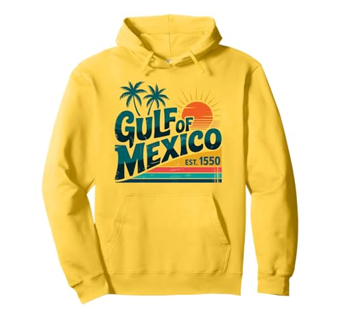 Retro Golf von Mexiko für Männer Frauen Pullover Hoodie Retro Golf von Mexiko für Männer Frauen Pullover Hoodie von Gulf of Mexico Est 1550 Vintage Beach