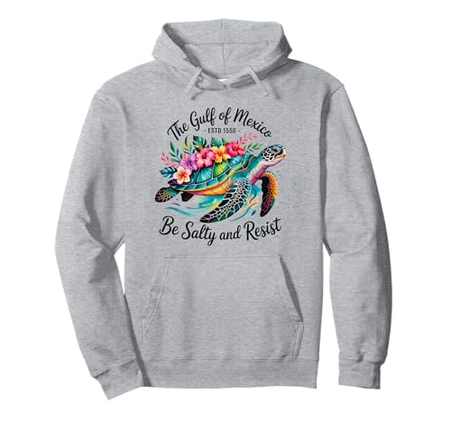 Damen Golf von Mexiko Estd 1550 Turtle Be Salty and Resist Pullover Hoodie Damen Golf von Mexiko Estd 1550 Turtle Be Salty and Resist Pullover Hoodie von Gulf of Mexico Tees