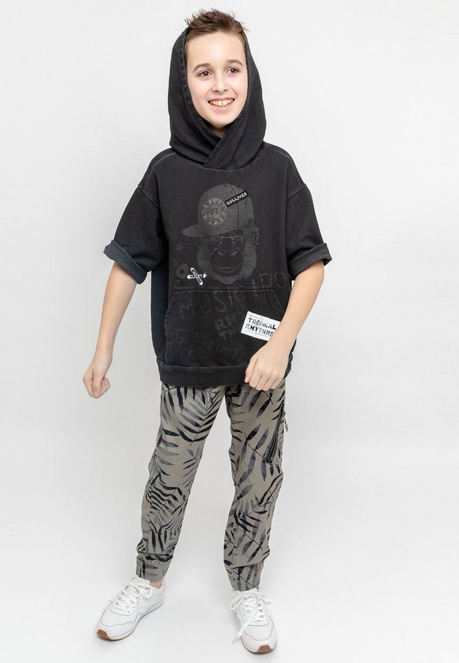 Gulliver Kapuzensweatshirt mit stylischem Animal Print von Gulliver