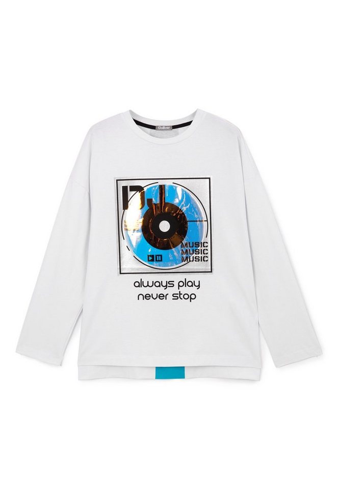Gulliver Langarmshirt mit trendigem Frontprint von Gulliver