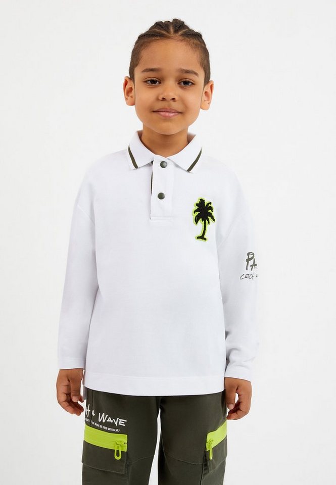 Gulliver Poloshirt mit modischen Kontrastprints von Gulliver