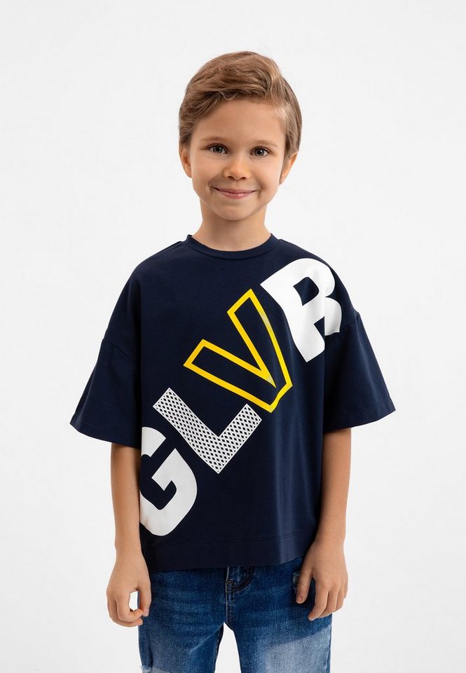 Gulliver T-Shirt mit großem Logodruck von Gulliver