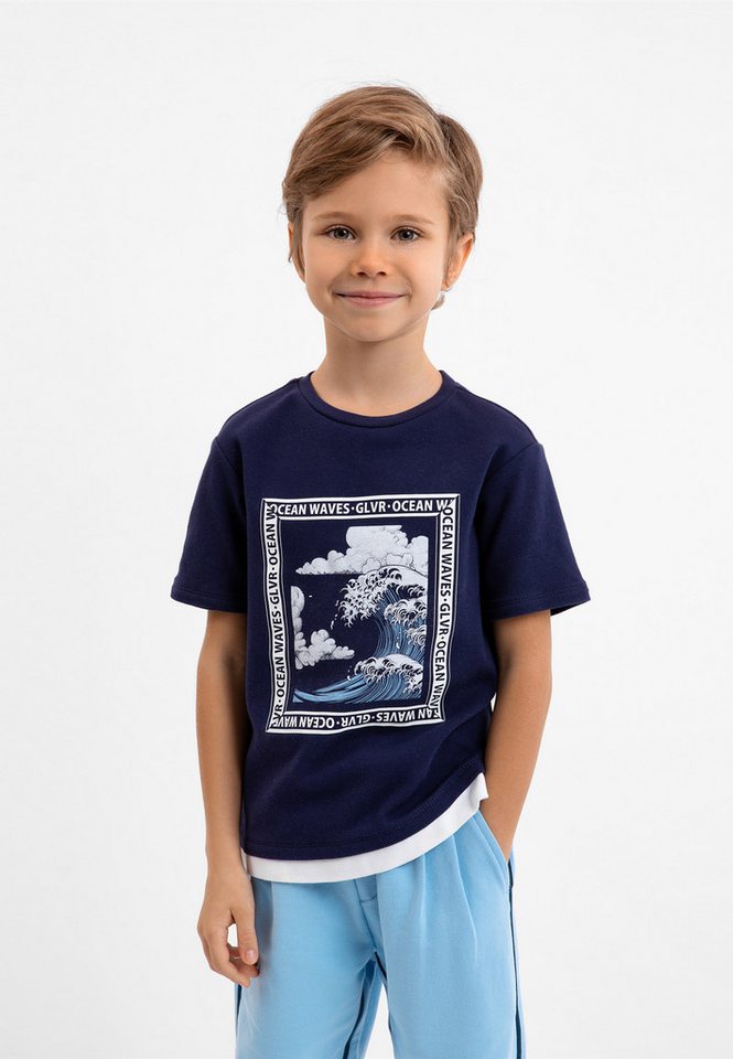 Gulliver T-Shirt mit tollem Kontrastprint von Gulliver