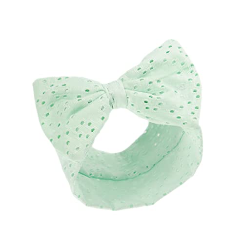 Baby Mädchen Stirnband Glitzer Schleife perforiert Haarband Soft Touch Spanish Style Mint Neugeborene - 12 Monate von Gum & Berries