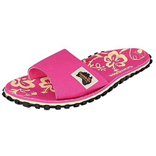 Gumbies Pantoletten Schlappen | Modell Slides | Farbe Pink Hibiscus | Gr. 37 von Gumbies