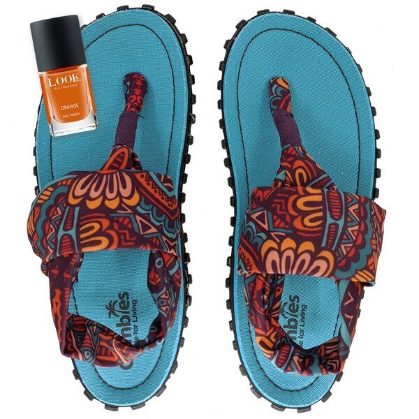 GUMBIES Set - Nachhaltige Zehensandalen mit veganem Nagellack von Gumbies