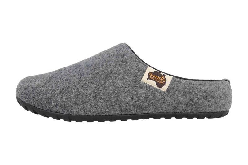 Gumbies 4203 Grey Charcoal Hausschuh von Gumbies
