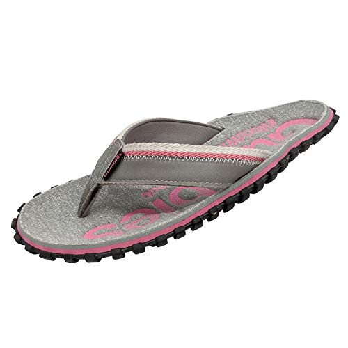 Gumbies Cairns - Flip Flops aus recycelten Materialien - robuste Sohle aus wiederverwerteten Autoreifen, ergonomisches Fußbett, weicher Zehensteg, bequeme Riemen - Pink, 37 von Gumbies