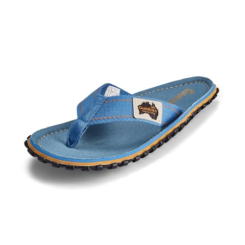 Gumbies Classic - Flip Flops aus recycelten Materialien - robuste Sohle aus wiederverwerteten Autoreifen, ergonomisches Fußbett - Light Blue, 36 von Gumbies