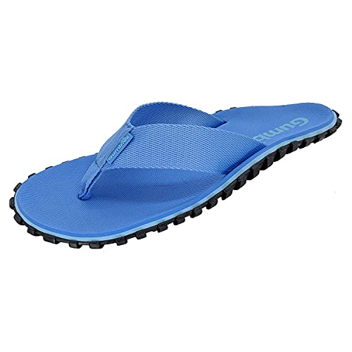 Gumbies Duckbills - Badeschlappen mit rutschfester Gummisohle aus recycelten Autoreifen - weicher Zehensteg aus wiederverwerteten PET-Flaschen, ergonomisches Fußbett - Light Blue, 38 von Gumbies