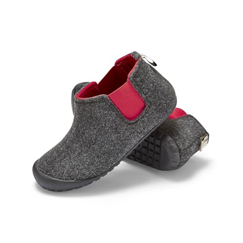 Gumbies Hausschuhe | Modell Brumby | Farbe Charcoal-Red | Gr. 43 von Gumbies