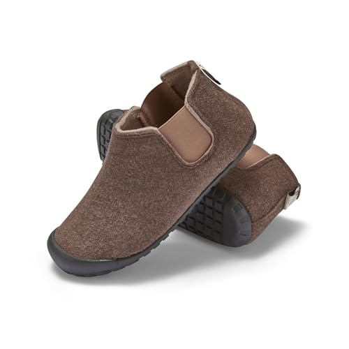 Gumbies Brumby Boots - Hausschuhe aus recycelten Materialien - kuschelig warm, für Drinnen und Draußen geeignet, rutschfeste und stabile Sohle, herausnehmbare Einlegesohle - Chocolate Cream, Größe 42 von Gumbies