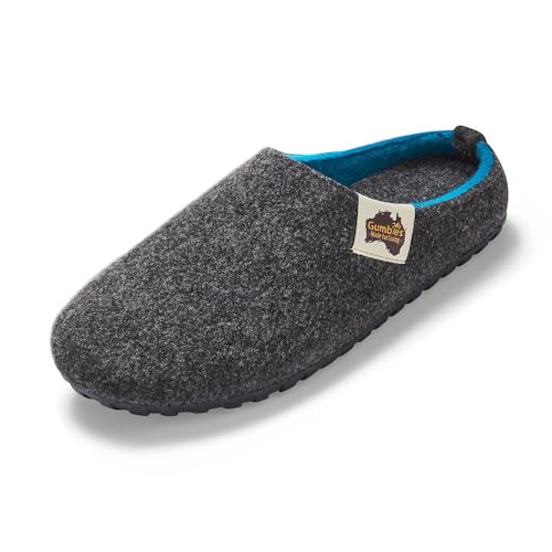 Gumbies Hausschuhe | Modell Outback Slipper | Farbe Charcoal-Turquoise | Gr. 44 von Gumbies