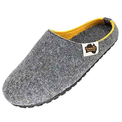 Gumbies Hausschuhe aus recycelten Materialien - rutschfeste & stabile Sohle, herausnehmbare Einlegesohle, wärmehaltend, für drinnen & draußen geeignet - Grey Curry, 42 Gumbies Hausschuhe aus recycelten Materialien - rutschfeste & stabile Sohle, herausnehmbare Einlegesohle, wärmehaltend, für drinnen & draußen geeignet - Grey Curry, 42 von Gumbies