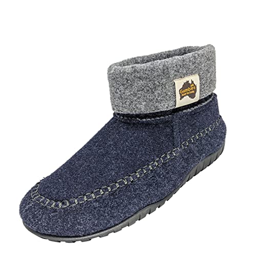 Gumbies Hausschuhe | Modell Thredbo | Farbe Navy-Grey | Gr. 45 von Gumbies