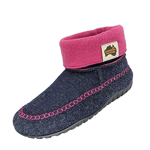 Gumbies Hausschuhe | Modell Thredbo | Farbe Navy-Pink | Gr. 41 von Gumbies