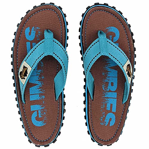Gumbies Islander Unisex-Flip-Flops, mit superweichem Baumwoll-Zehensteg und robuster recycelter Gummisohle Komfort garantiert, Erodiert Retro, 46 EU von Gumbies