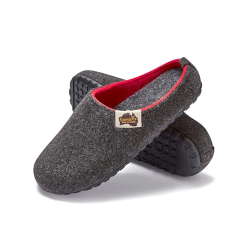 Gumbies Outback Hausschuhe, Charcoal/red, Gr.- 36 EU von Gumbies