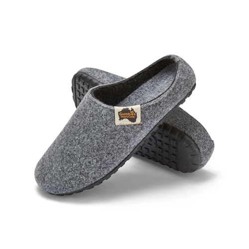 Gumbies Outback Hausschuhe, Grey / Charcoal, Gr.- EU 36 von Gumbies