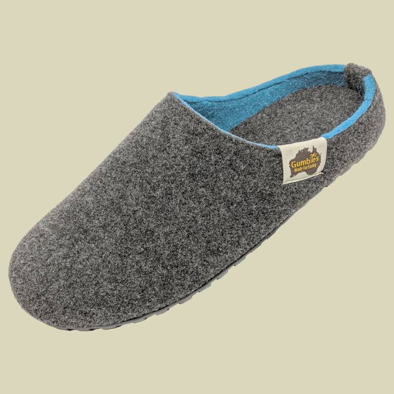 Outback Slipper Men/Women Größe 37 Farbe charcoal/turquoise von Gumbies