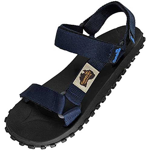 Gumbies Scrambler Unisex-Sandalen mit Riemen aus recyceltem Kunststoff und recycelter Gummisohle, Komfort garantiert, navy, 47 EU von Gumbies