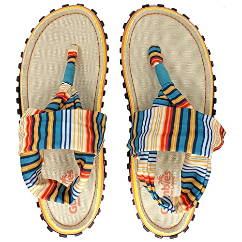 Gumbies Slingback Damen-Flip-Flops, mit superweichem Zehensteg und strapazierfähiger recycelter Gummisohle, Strandkorb, 42 1/3 EU von Gumbies