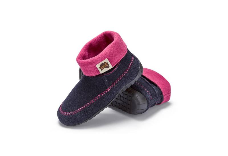 Gumbies Thredbo in Navy-Pink Hausschuh Hergestellt aus recycelten Materialien von Gumbies