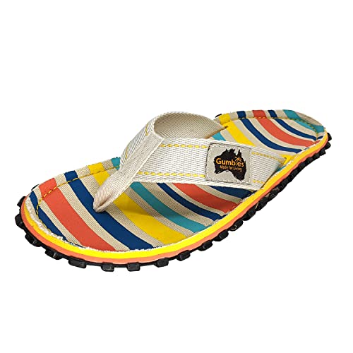 Gumbies Originals - Flip Flops aus recycelten Materialien - profilierte Sohle aus wiederverwerteten Autoreifen, Fußbett aus Canvas-Baumwolle, Baumwoll-Zehensteg - Beach Chair, 43 Gumbies Originals - Flip Flops aus recycelten Materialien - profilierte Sohle aus wiederverwerteten Autoreifen, Fußbett aus Canvas-Baumwolle, Baumwoll-Zehensteg - Beach Chair, 43 von Gumbies