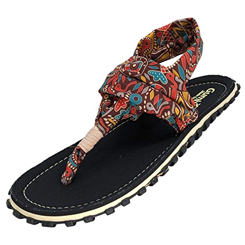 Gumbies Slingbacks - Sandalen aus recycelten Materialien - robuste Sohle aus wiederverwerteten Autoreifen, weiches Fußbett aus Canvas-Baumwolle, bequeme Stoffbänder für idealen Halt - Aboriginal, 38 Gumbies Slingbacks - Sandalen aus recycelten Materialien - robuste Sohle aus wiederverwerteten Autoreifen, weiches Fußbett aus Canvas-Baumwolle, bequeme Stoffbänder für idealen Halt - Aboriginal, 38 von Gumbies