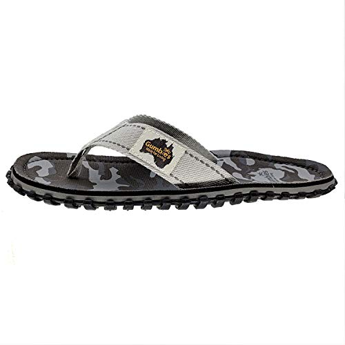 Gumbies Zehentrenner Set - Original | Grey Camouflage mit Pale Grey | Zehentrenner Damen | Sandalen Damen | Badeschlappen | Badelatschen von Gumbies