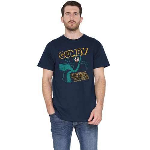 Gumby Unisex Bend There, Navy T-Shirt, 4XL von Gumby