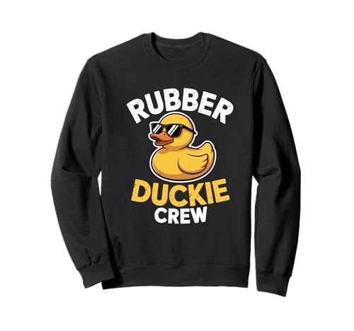 Rubber Duckie Crew Quietscheenten Badespaß Gummiente Kinder Sweatshirt von Gummienten Liebhaber Badefreunde Spaß